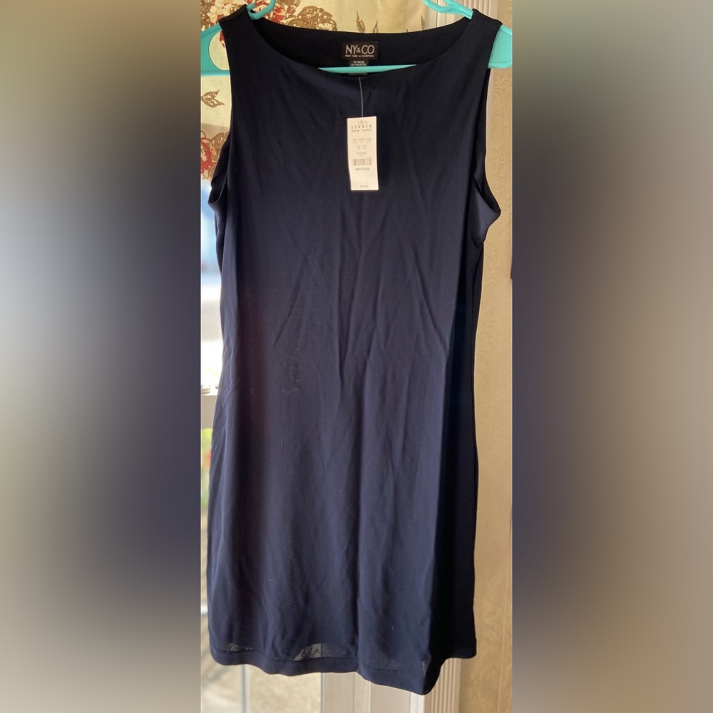 NY & CO Navy Sheath Dress